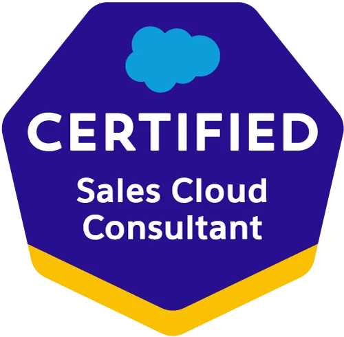 Salesforce Certified Sales Cloud Consultant badge